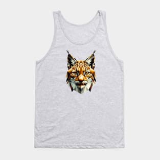 Abstract Geometric Lynx - Color Design Tank Top